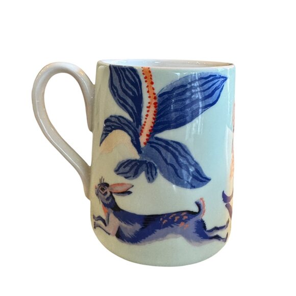 Anthropologie Sarah Gordon Bunny Mug 14.5 oz. Glazed Stoneware Woodlands Cottage - Picture 2 of 16